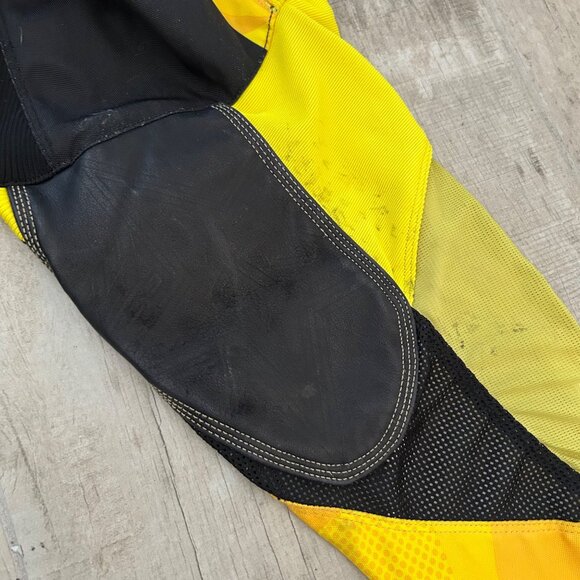 Fly Racing Rockstar Kinetic Mesh Tech Motocross Pants Size 32 Black & Yellow - Picture 9 of 11